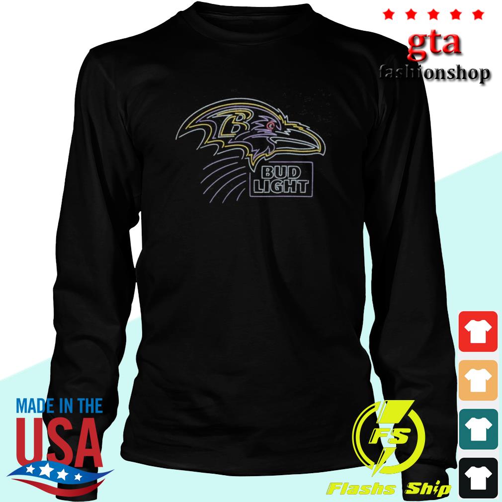 Funny baltimore Ravens NFL x Bud Light shirt, hoodie, sweater, long sleeve  and tank top