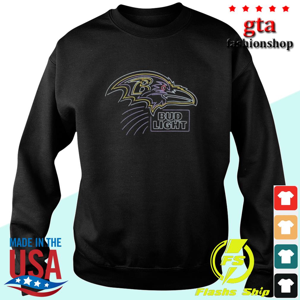 Funny baltimore Ravens NFL x Bud Light shirt, hoodie, sweater, long sleeve  and tank top