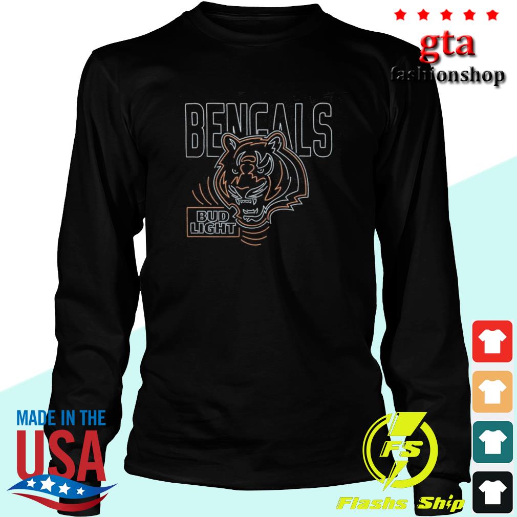 Bud light cincinnati bengals shirt, hoodie, sweater, long sleeve