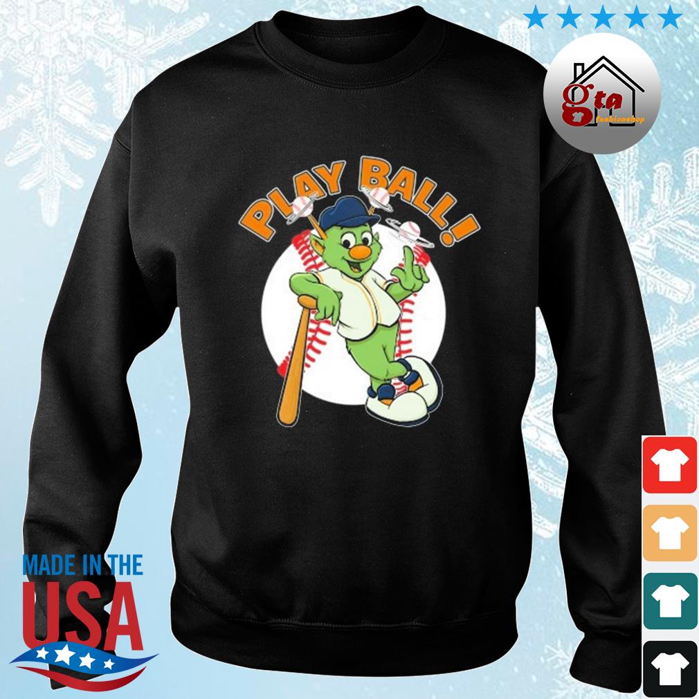 Play Ball Houston Astros 2022 World Series Orbit Mascot Shirt sweater