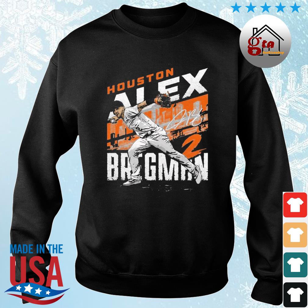 The World Series Alex Bregman City Name Houston Astros Signature 2022 Shirt sweater