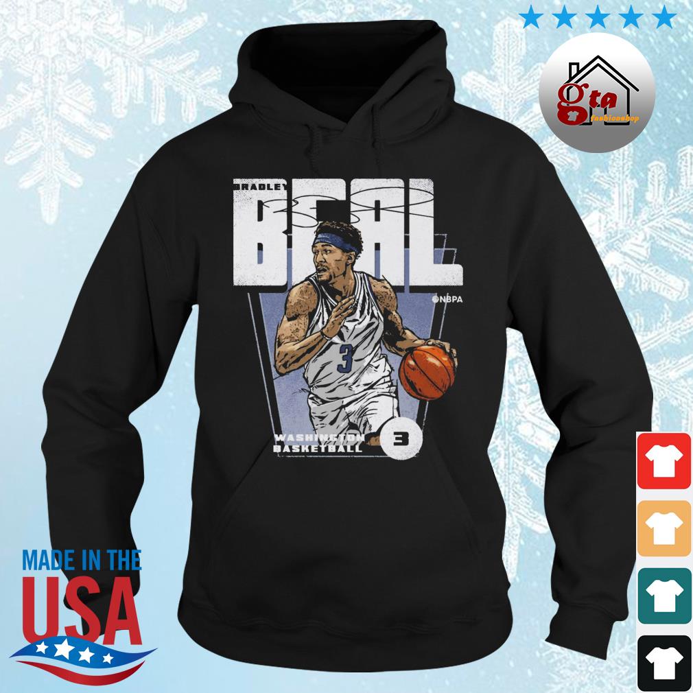 Washington Basketball Number 3 Bradley Beal Signatures 2022 Shirt hoodie