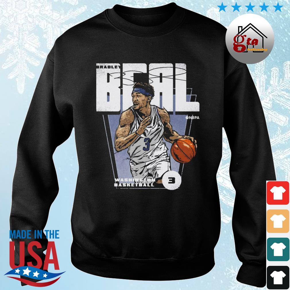 Washington Basketball Number 3 Bradley Beal Signatures 2022 Shirt sweater