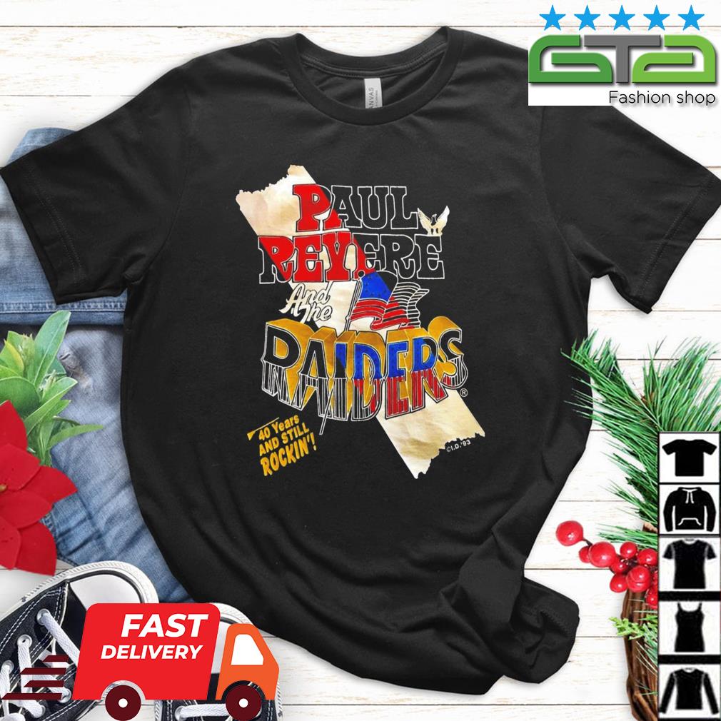 1993 Paul Revere And The Raiders 40 Years And Still Rocking Shirt
