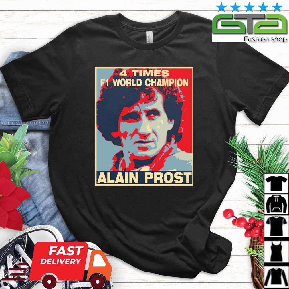 4 Times F1 Champion Alain Prost Shirt