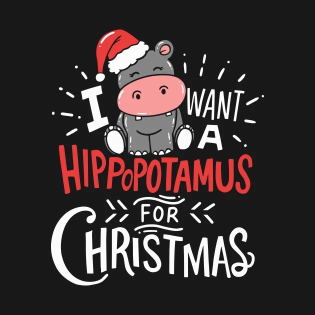 I Want Hippopotamus For Christmas Hippo Xmas Gift Sweater