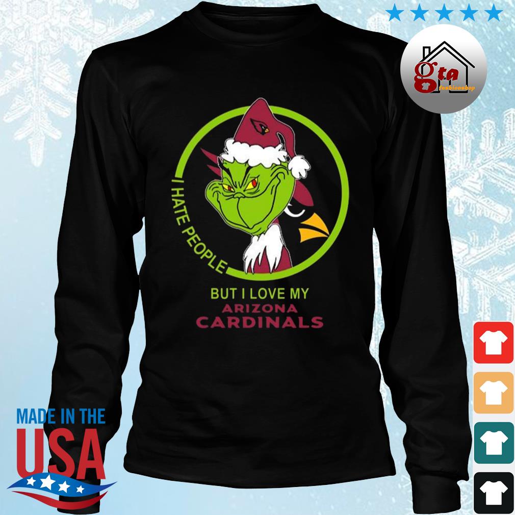 Personalized Funny Christmas The Grinch Arizona Cardinals NFL I Hate  Morning People Shirt Gifts Unisex Polo Shirt - T-shirts Low Price