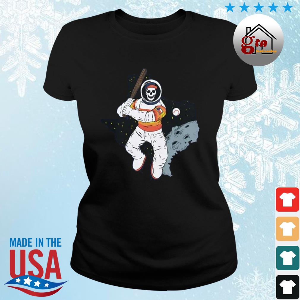 Astronaut Skeleton Shirt and Hoodie - Houston Astros