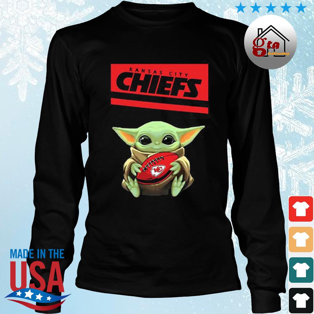 Baby Groot and Yoda hug Kansas City Chiefs shirt, hoodie, tank top, sweater  and long sleeve t-shirt