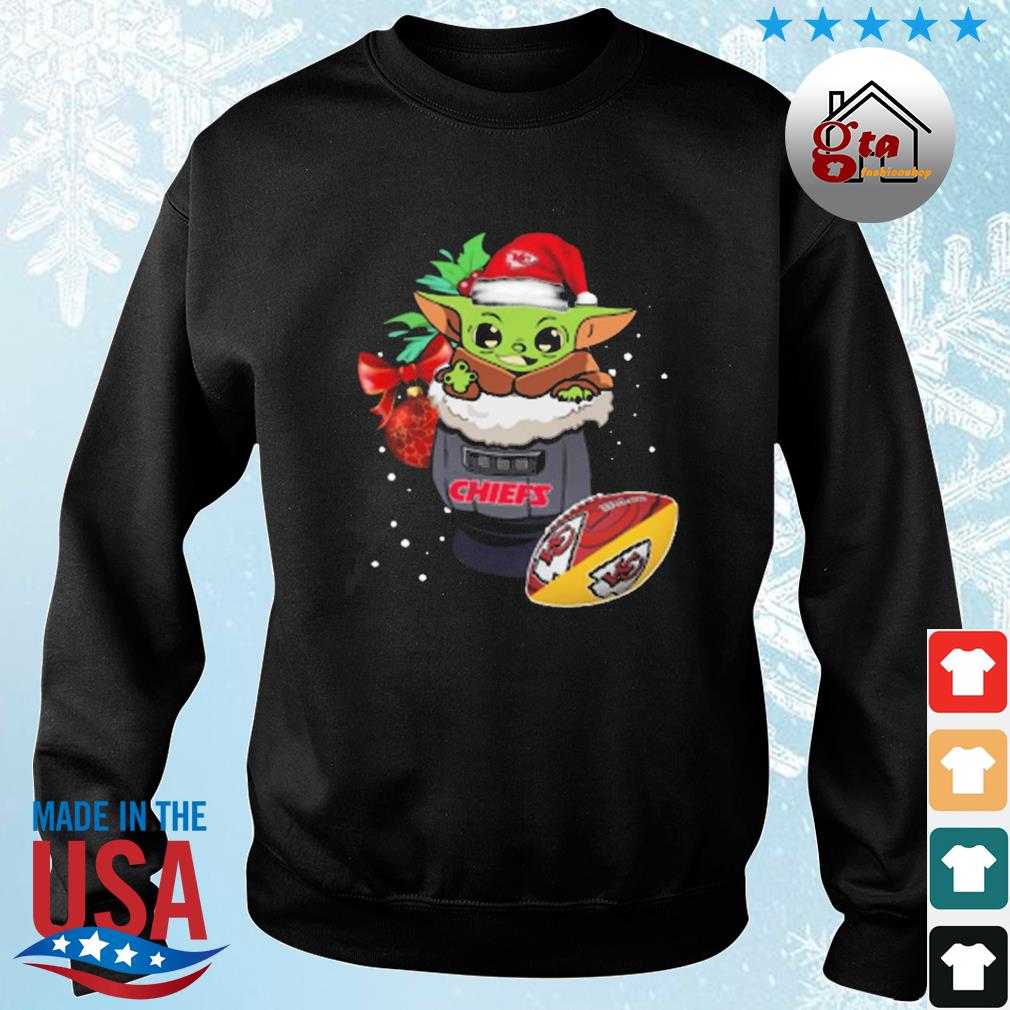 Baby Yoda Star Wars Kansas City Chiefs Christmas 2022 Sweater