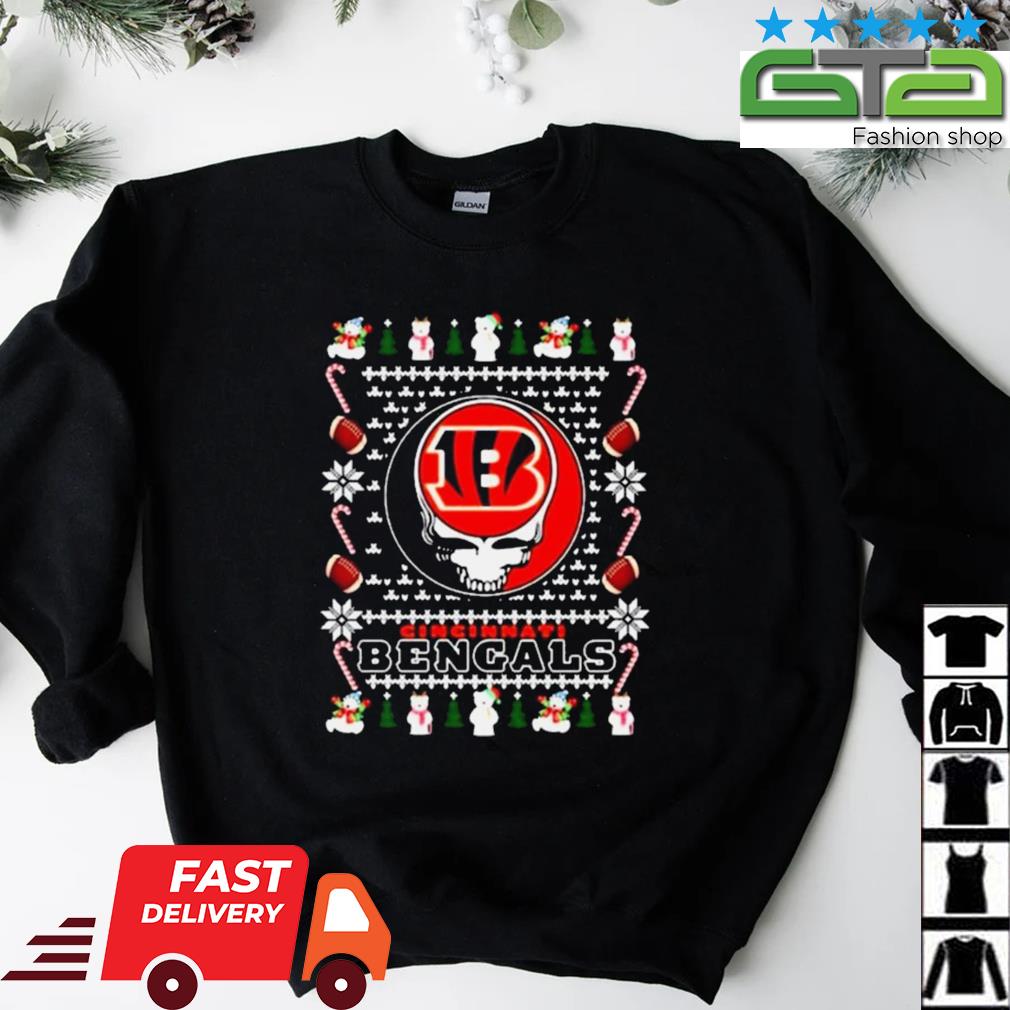 Bear cincinnati bengals ugly Christmas sweater, hoodie, sweater, long  sleeve and tank top