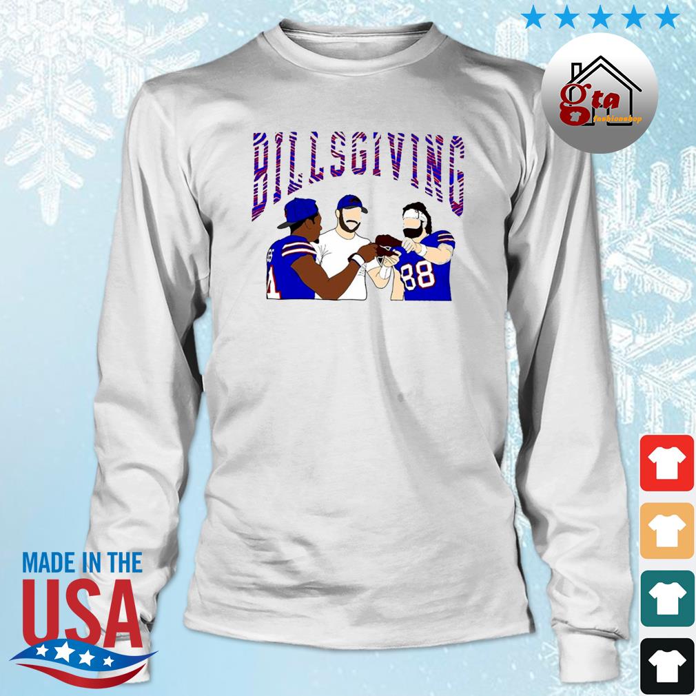 Billsgiving Josh Allen Shirt - Buffalo Potato Sweatshirt Long Sleeve