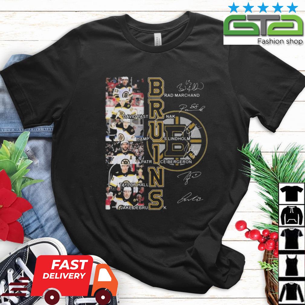 Boston Bruins Brad Marchand David Pastrnak Signatures Shirt