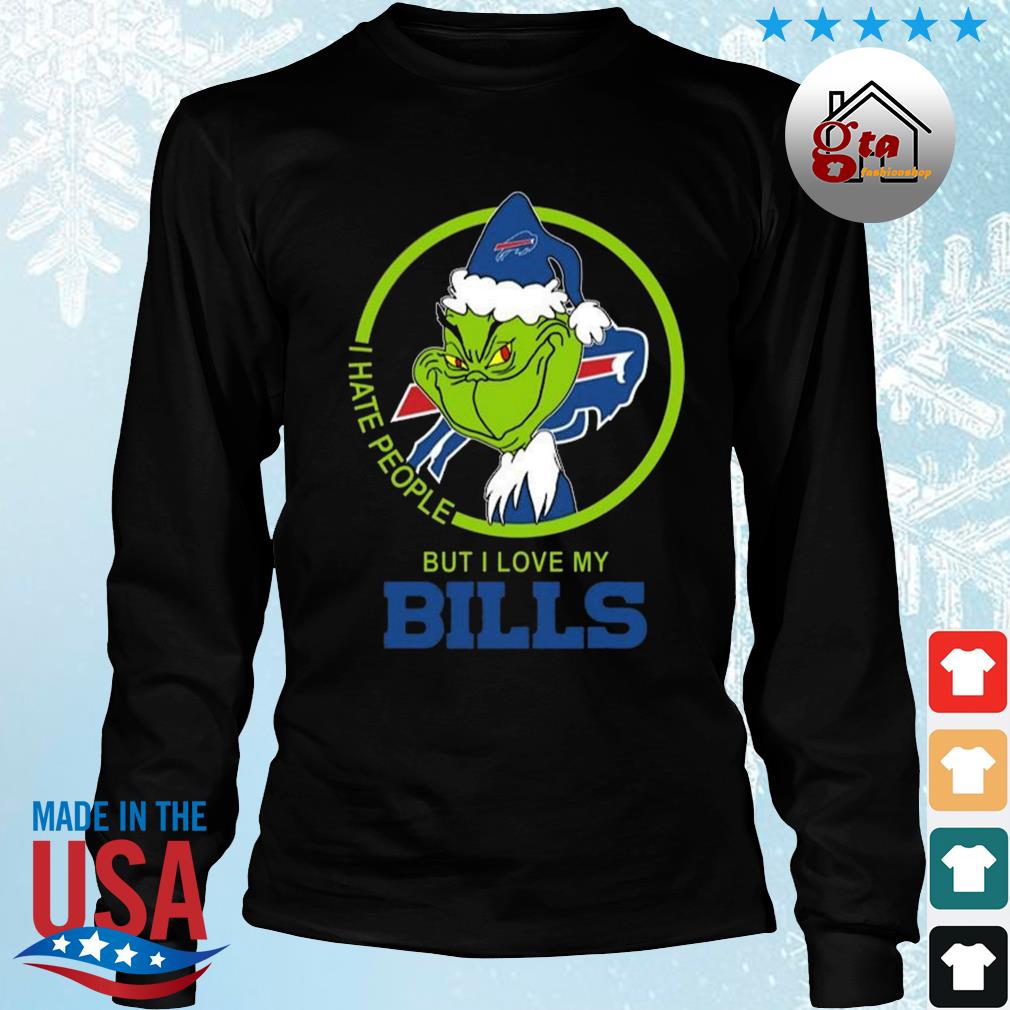 St.Louis Blues NHL Christmas Grinch I Hate People But I Love My