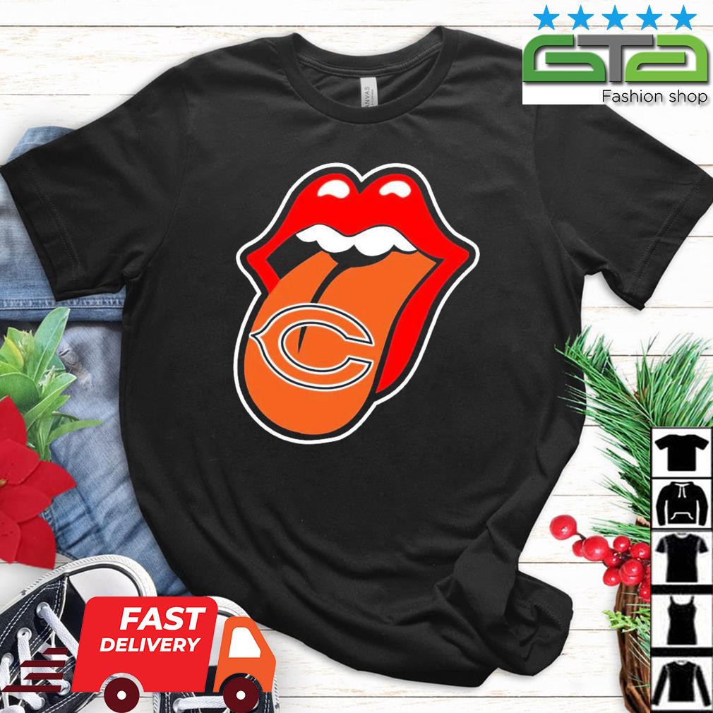 Chicago Bears The Rolling Stones Logo Shirt