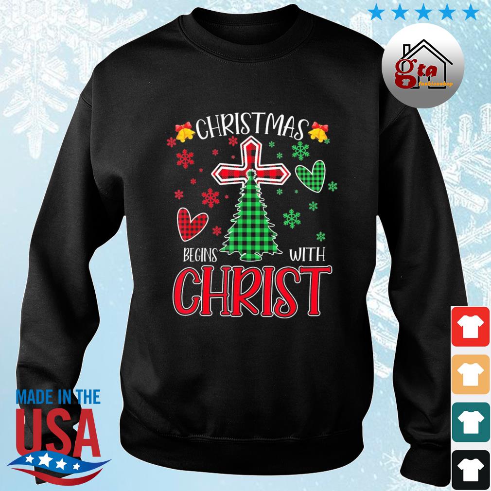 Christmas Begins With Christ Christmas 2022 Sweater