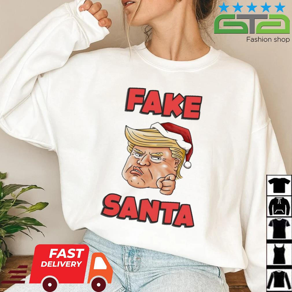 Christmas Trump Fake Santa Sweater