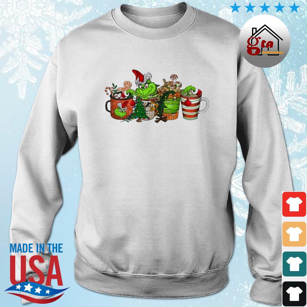 Coffee Cup Grinch For Christmas 2022 Sweater