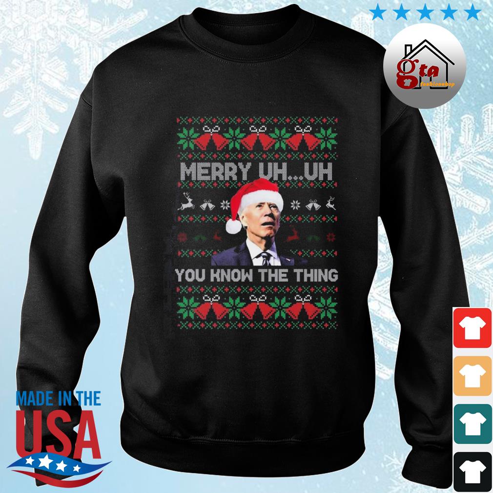 Confused Joe Happy Holidays Hilarious Political Santa Claus Ugly Christmas 2022 Sweater