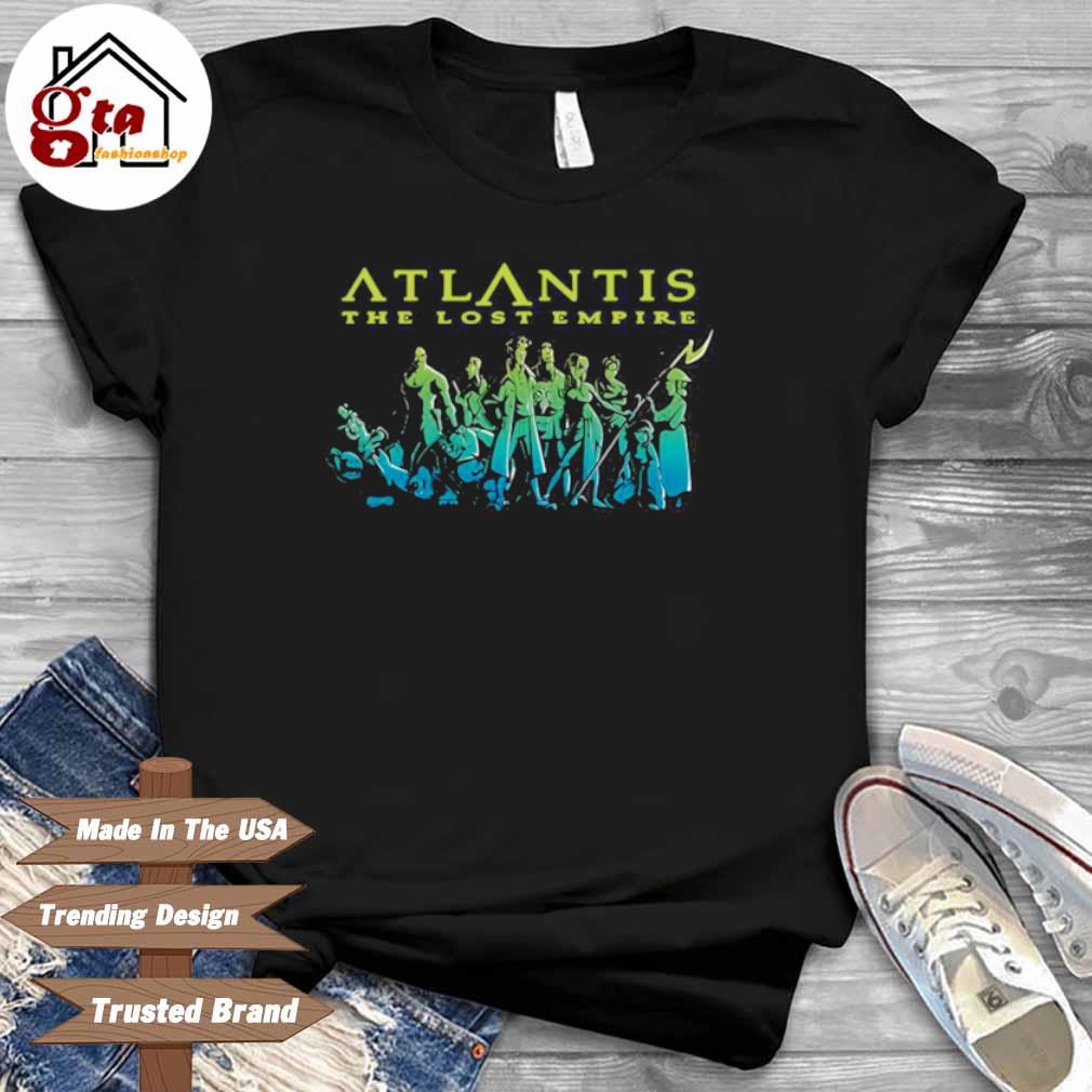 Disney Atlantis The Lost Empire Characters Gradient Shirt