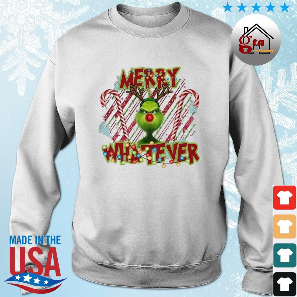 Green Grinch Merry Whatever Christmas Candy The Grinch 2022 Sweater