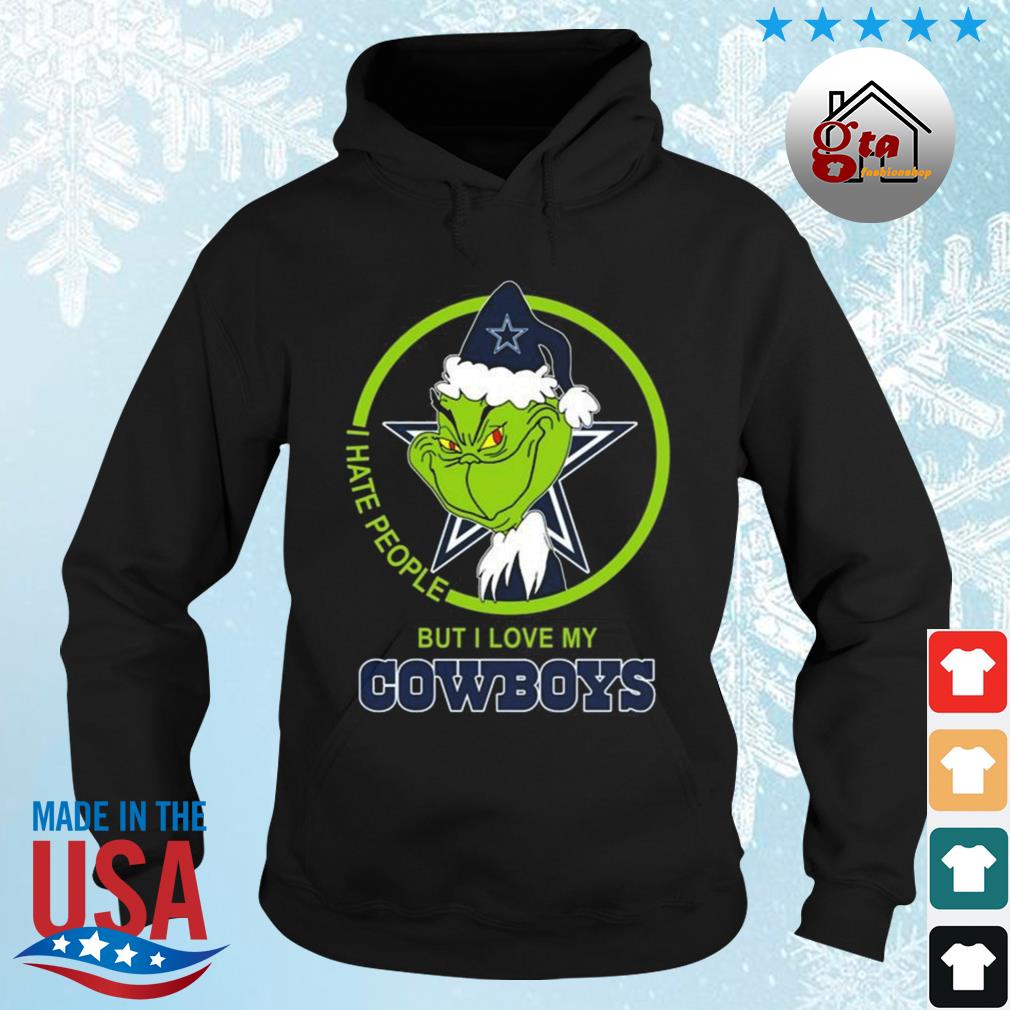 Grinch I Hate People But I Love Dallas Cowboys Christmas 2022 Sweater shirt,  hoodie, sweater, long sleeve and tank top