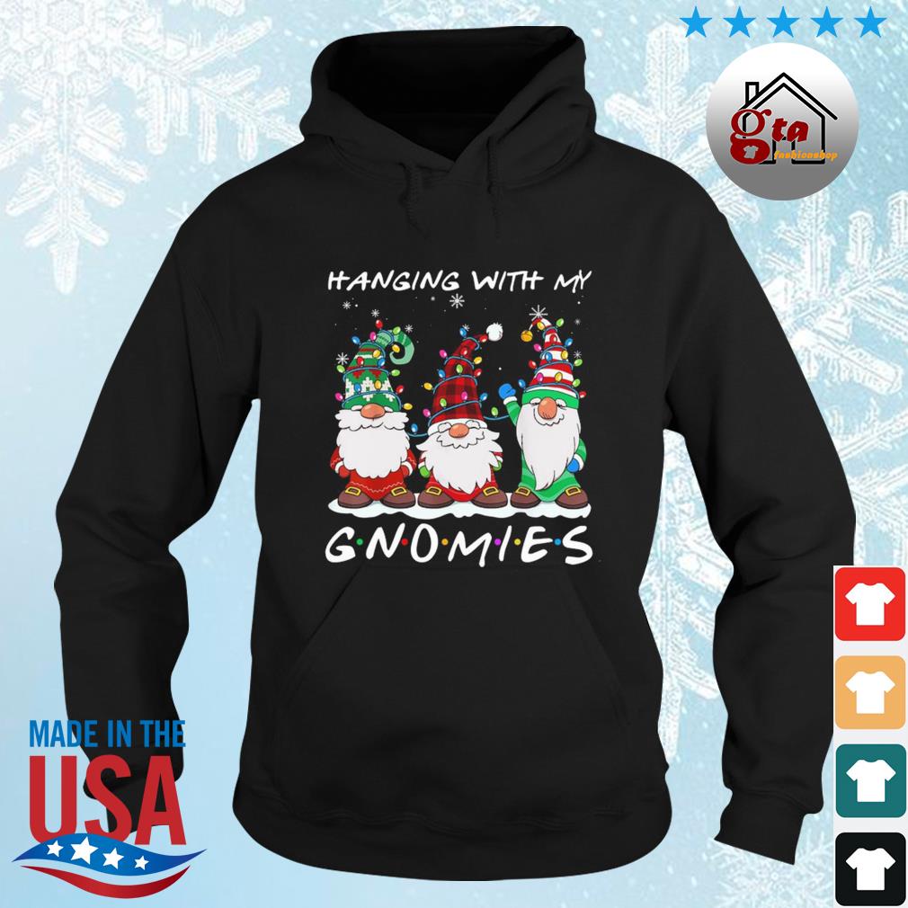 Hanging With My Gnomies Christmas Lights Funny Christmas 2022 Sweater hoodie