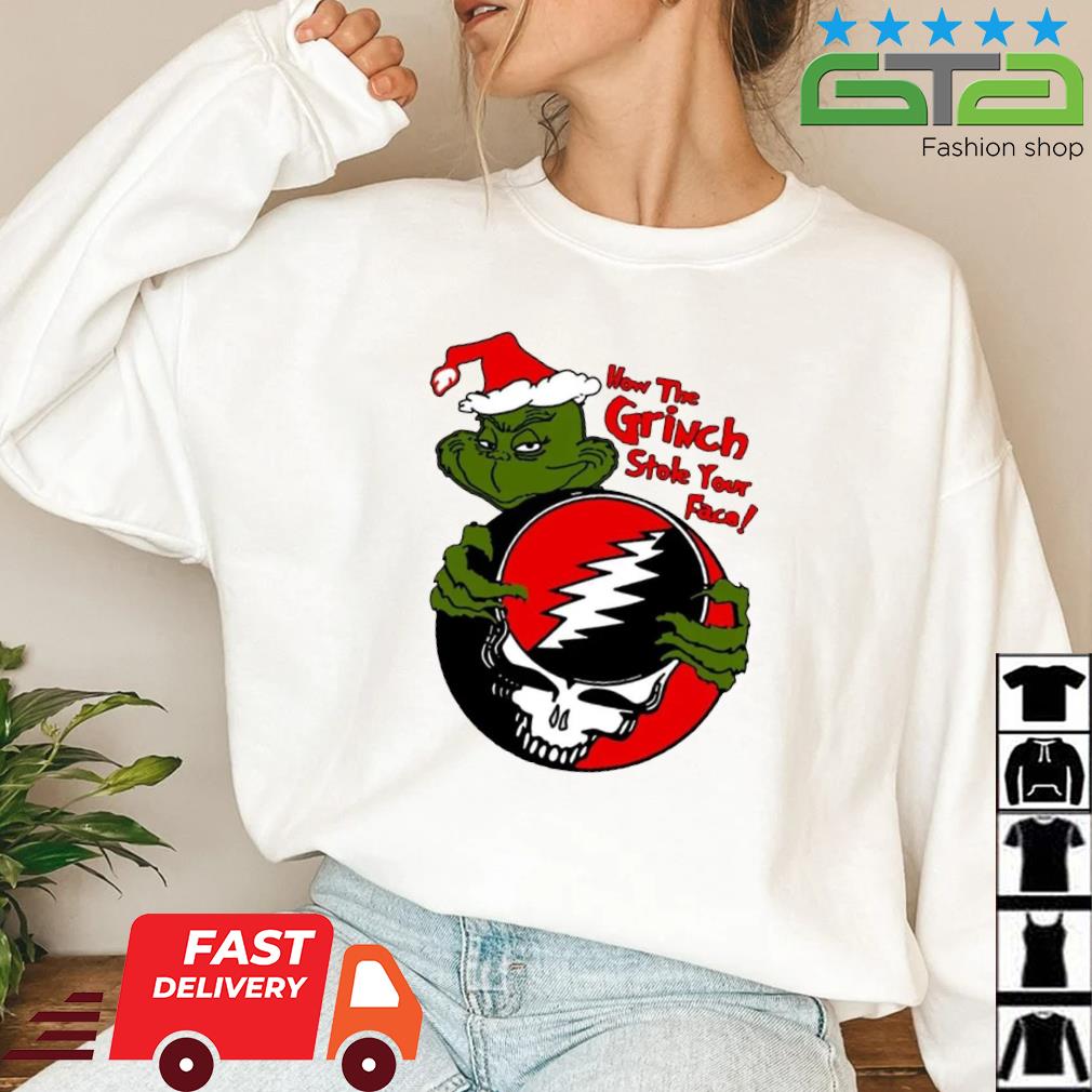 How The Grinch Stole Your Face Dead Christmas Family Party Sweater