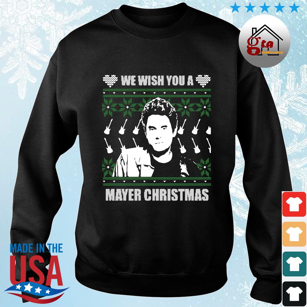 John Mayer we wish you a Mayer Christmas Ugly 2022 sweater