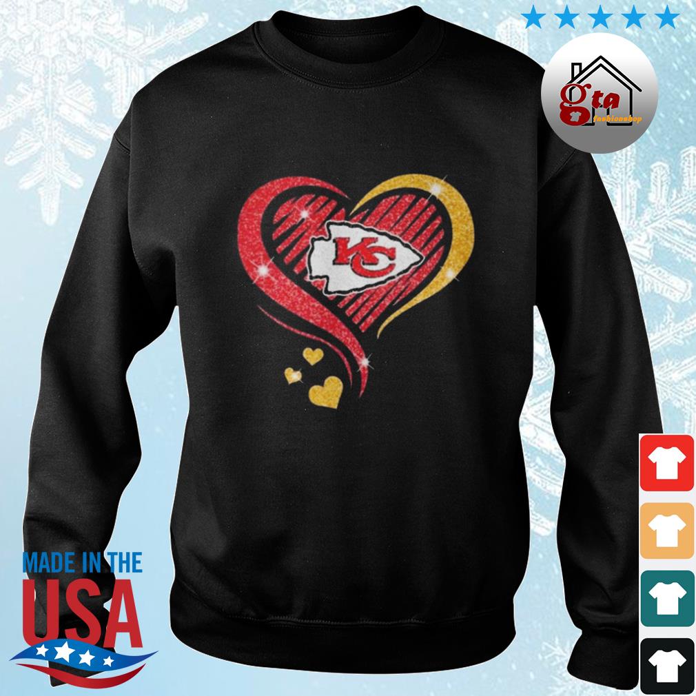 Kansas City Glitter T-shirt Chiefs Glitter T-shirt Kansas 