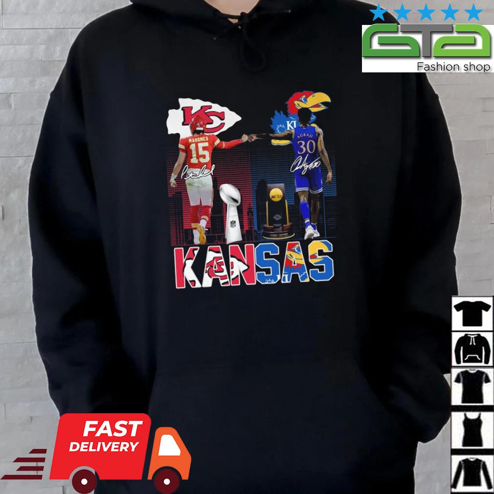 Kansas City Chiefs Mahomes Jayhawks Agbaji and Royals Pérez signatures shirt,  hoodie, sweater, long sleeve and tank top