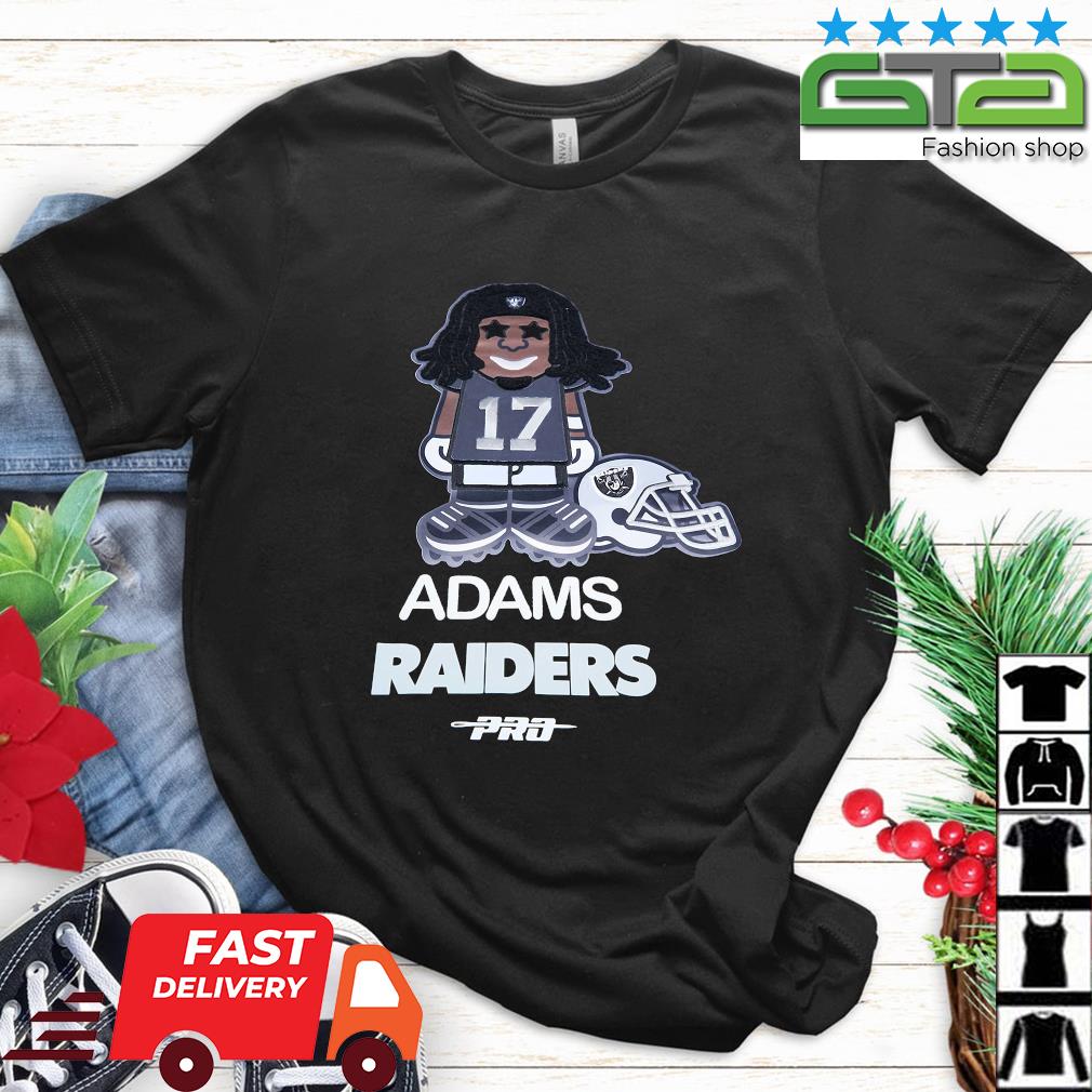 Las Vegas Raiders Davante Adams Pro Standard Black Player Avatar Shirt