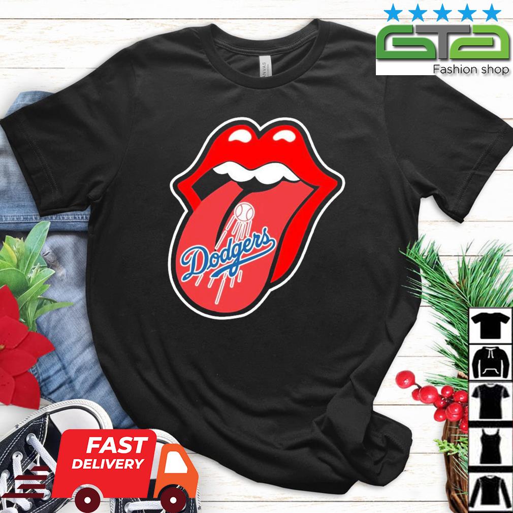 Los Angeles Dodgers The Rolling Stones Logo Shirt