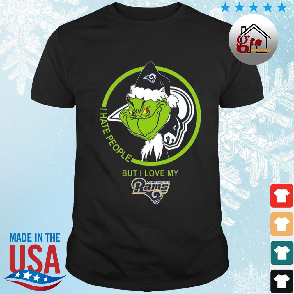 NFL Los Angeles Rams Logo Grinch Hug Cute Gift For Grinch Lover