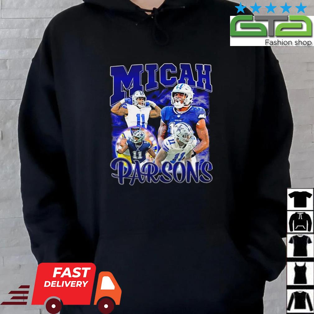 Dallas Cowboys Micah Parsons T-Shirt from Homage. | Officially Licensed Vintage NFL Apparel from Homage Pro Shop.