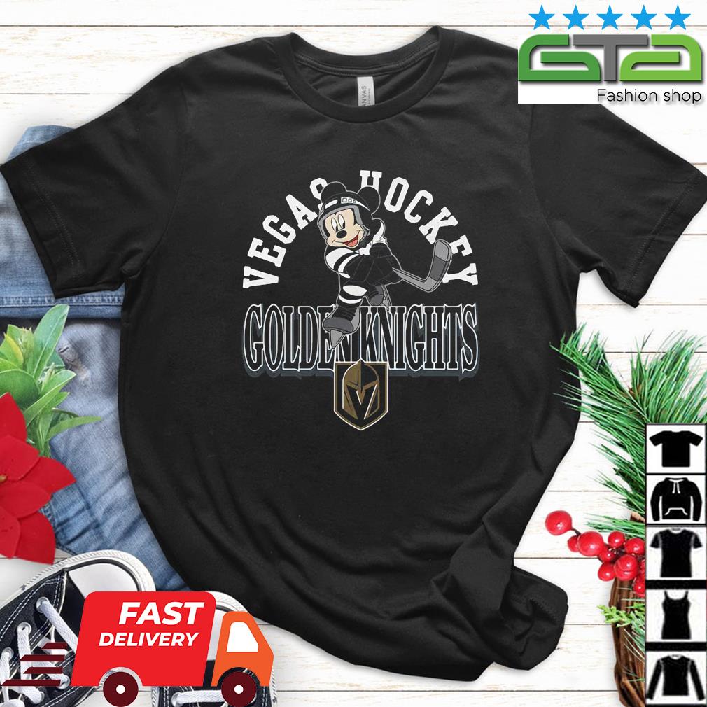 Mickey Mouse Vegas Golden Knights Toddler Putting Up Numbers Shirt