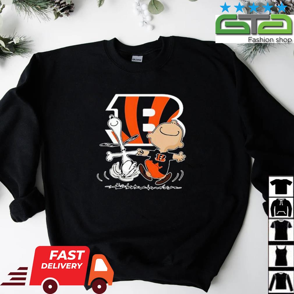 NFL Cincinnati Bengals Charlie Brown Snoopy Dancing Shirt, hoodie