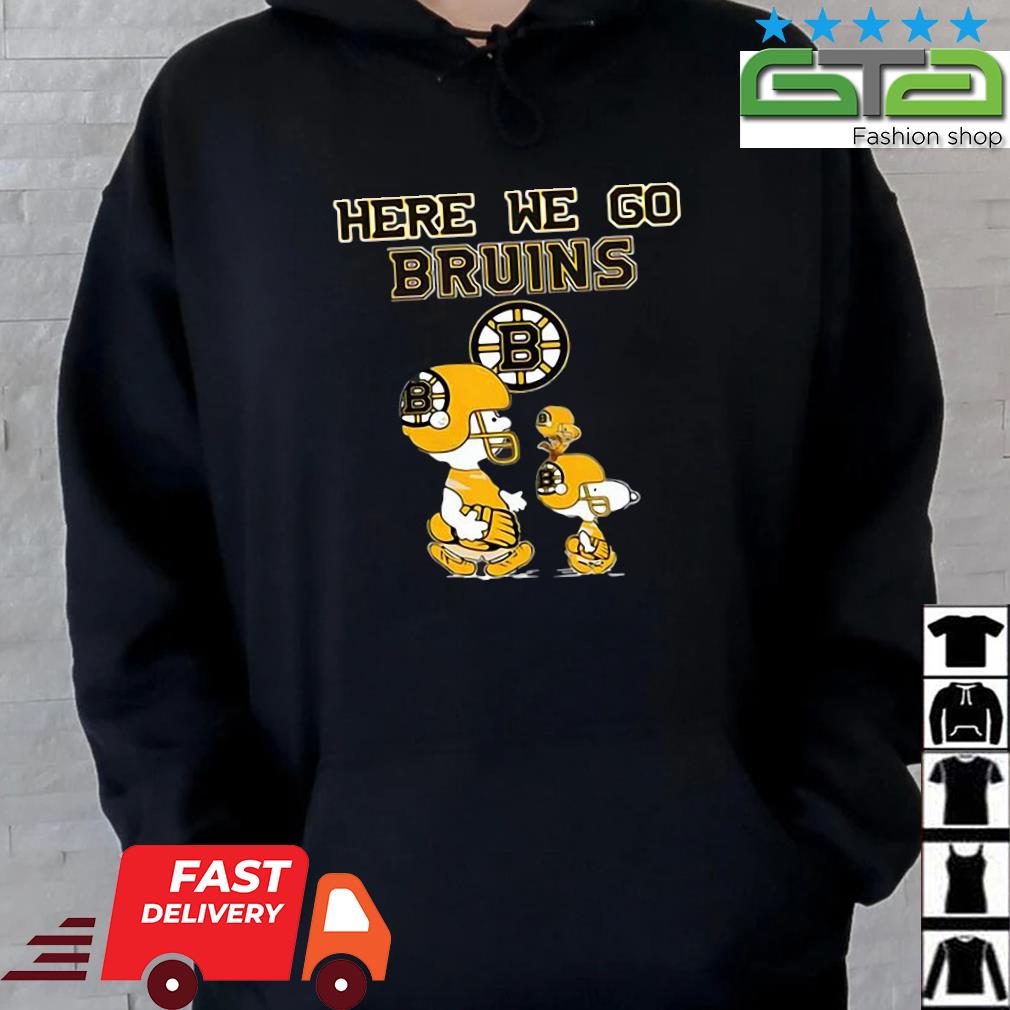 Boston Bruins Snoopy and Charlie Let's Go Bruins shirt, hoodie, sweater,  long sleeve and tank top