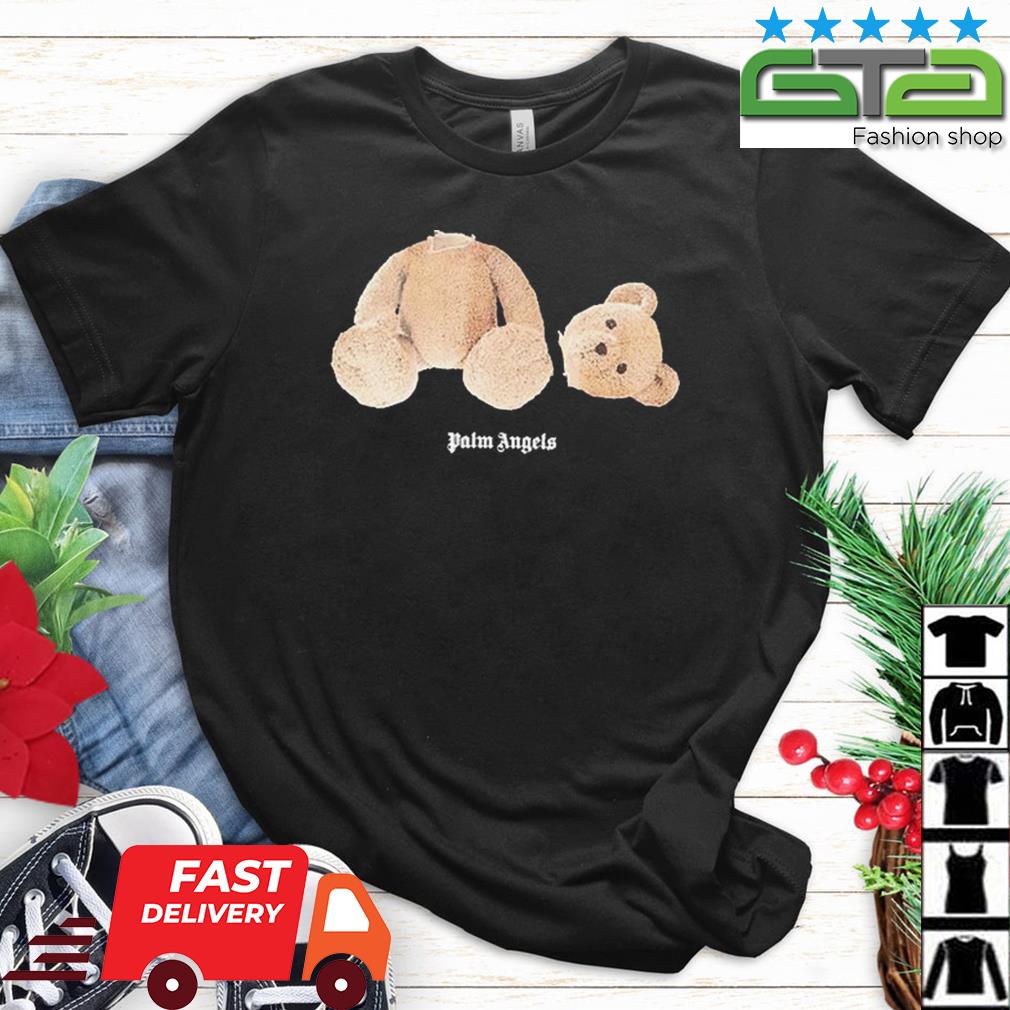 Palm Angels Bear Printed Loose Shirt