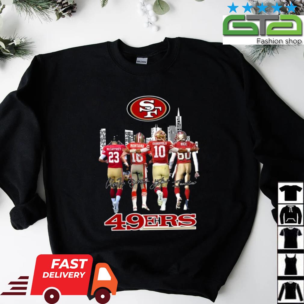 Christian McCaffrey San Francisco 49ers Homage NFL Blitz Player Tri-Blend  T-Shir, hoodie, sweater, long sleeve and tank top