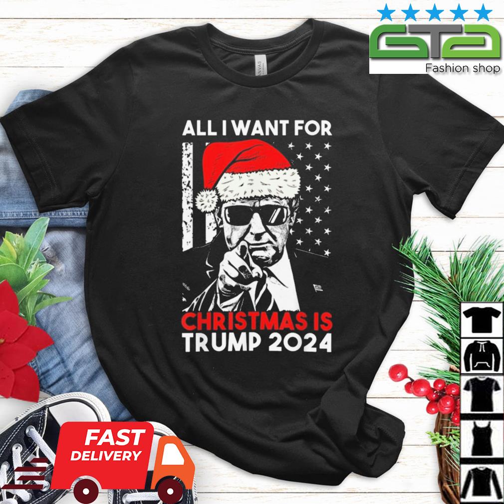 Santa Trump All I Want For Christmas Is Trump 2024 Sweater