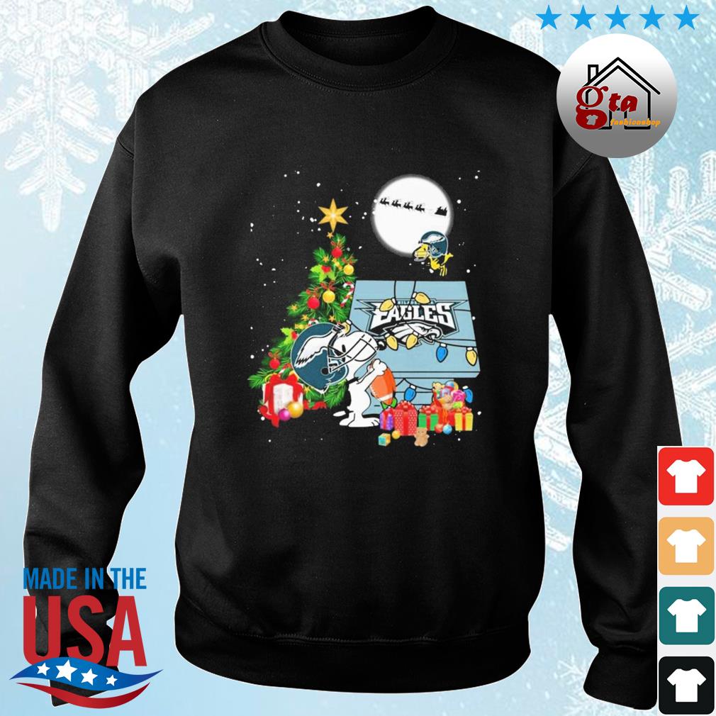 Snoopy and Woodstock Merry Christmas To All And To Philadelphia Eagles T- shirt, hoodie, sweater, long sleeve and tank top