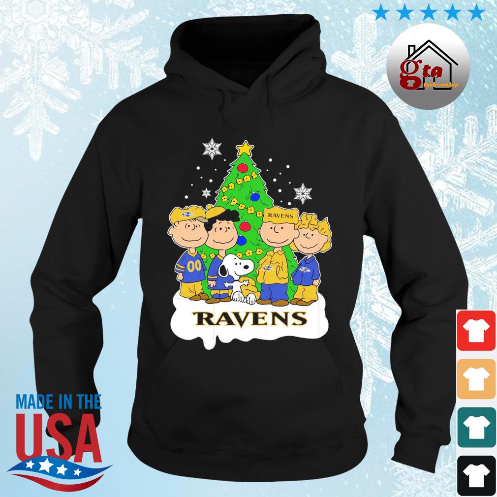 Snoopy Baltimore Ravens Christmas shirt, hoodie, sweater, long