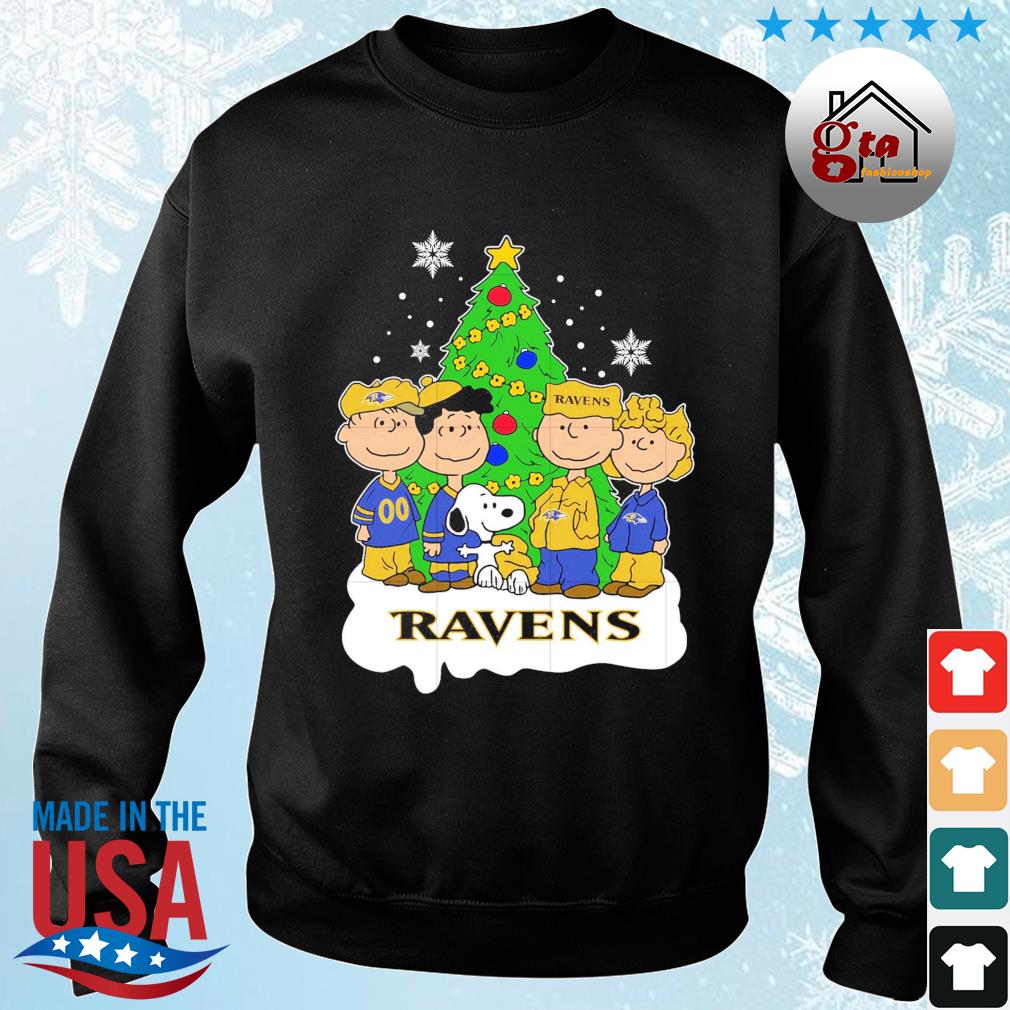 Snoopy Baltimore Ravens Christmas shirt, hoodie, sweater, long