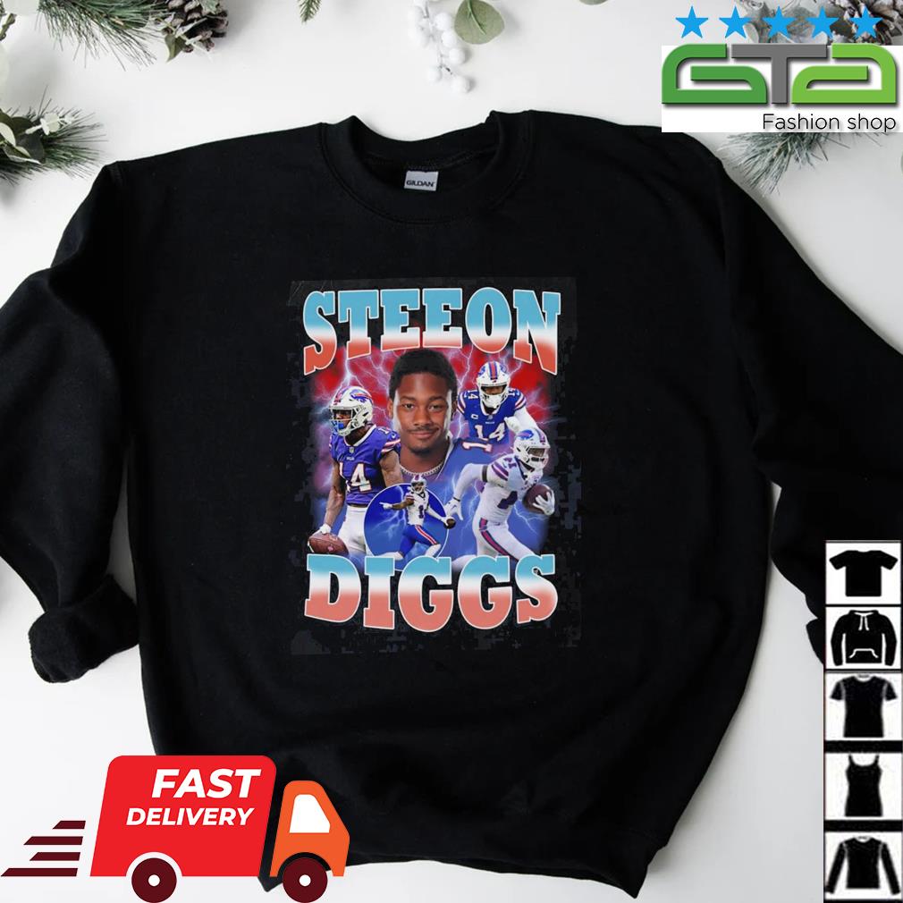 Stefon Diggs Bootleg Buffalo Football Vintage Tee - Ink In Action