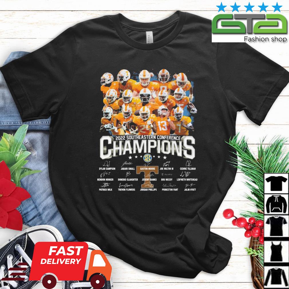 Tennessee Volunteers 2022 Southeastern Conference Champions Signatures shirt