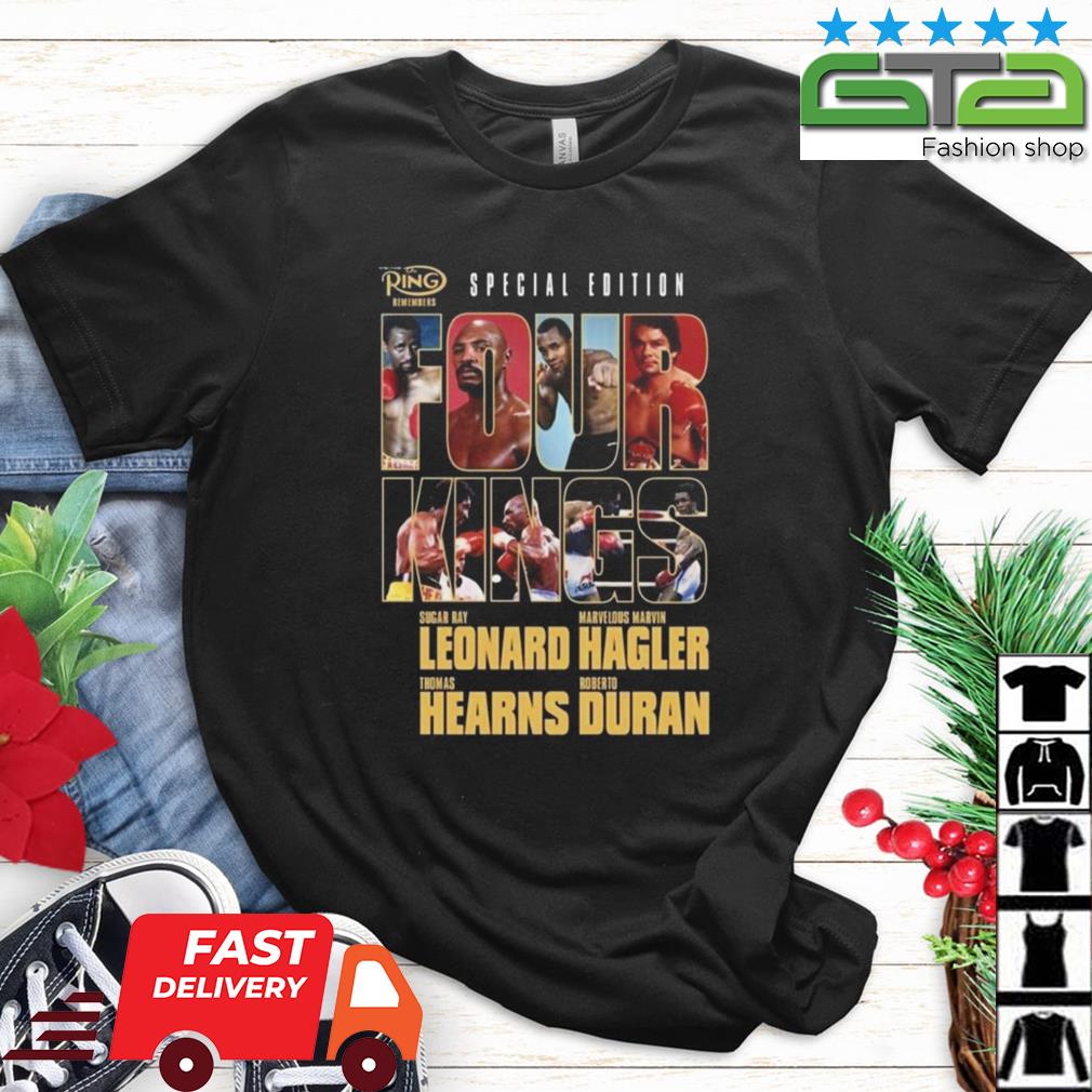 The Four Kings Leonard Hagler Hearns Duran Shirt