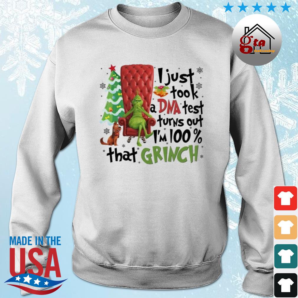 The Grinch I Just Took A Dna Test Turns Out I'm 100 That Grinch Christmas 2022 Sweater