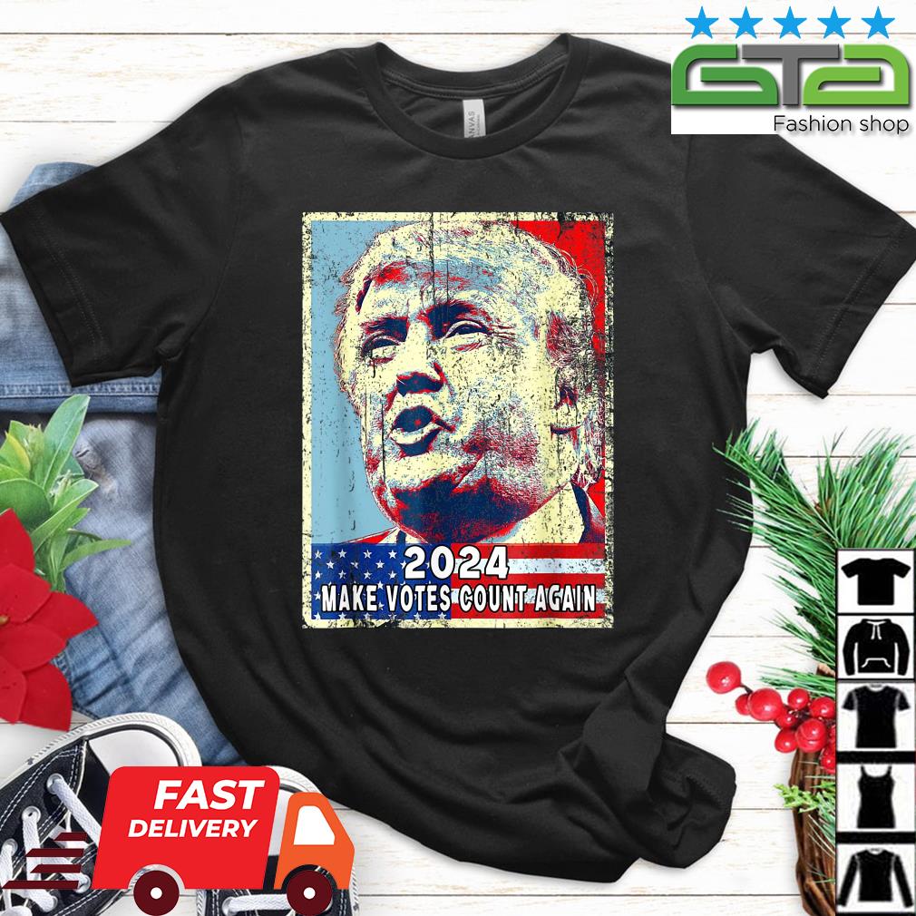 Trump 2024 Presidential Campaign Take America Back Us Flag T-Shirt