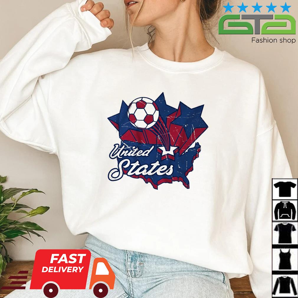 Usa Soccer Vintage map 2022 T-shirt, hoodie, sweater, long sleeve and tank  top